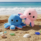TOYTALES Reversible Octopus Plush Soft Toy Flip Design Cute Stuffed Animal for Kids