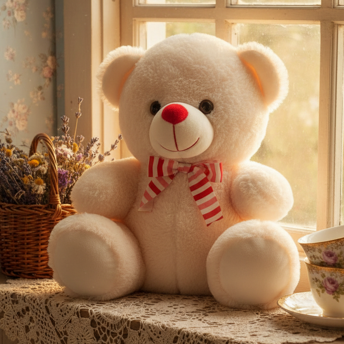 TOYTALES Wonder Teddy Bear Plush Soft Toy Cute Huggable Gift For KIds
