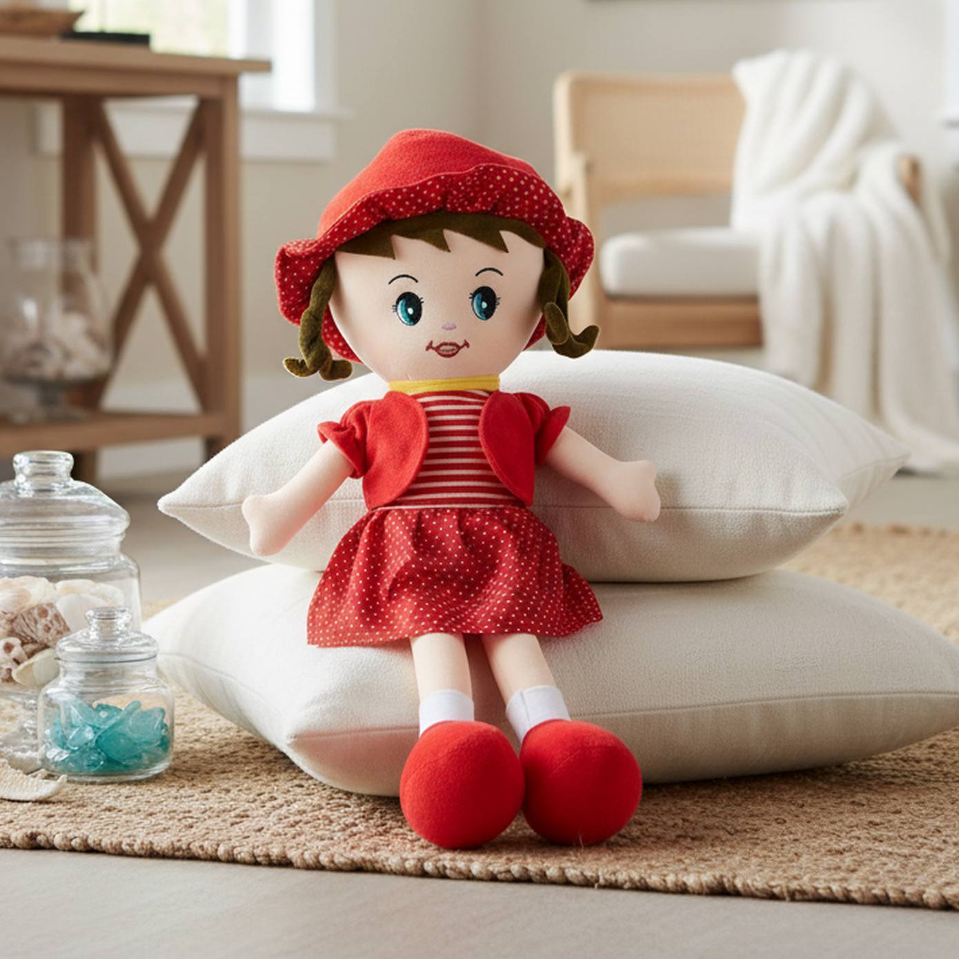 TOYTALES Winky Soft Doll Toy Plush Baby Doll for Kids & Toddlers (3–5 Years)