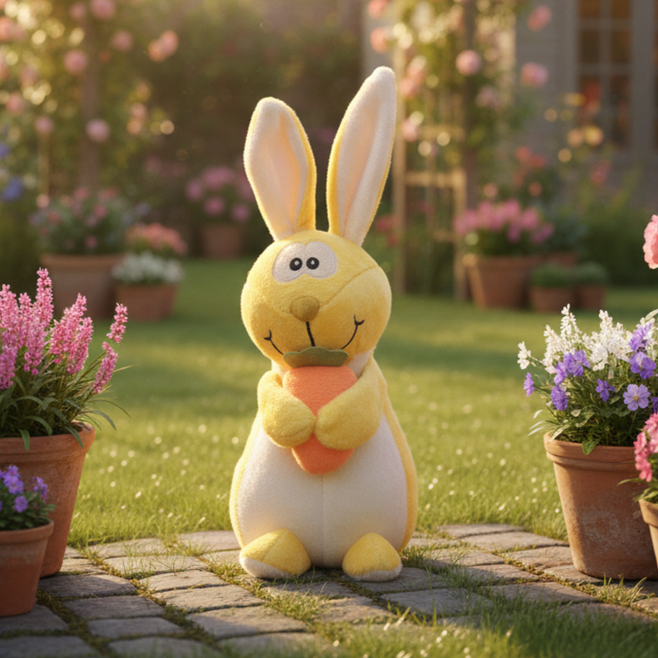 TOYTALES Carrot Rabbit Plush Toy Ultra Soft Bunny for Kids 18CM