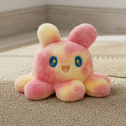 TOYTALES Rainbow Octopus Plush Soft Toy Cuddly Stuffed Animal 30cm