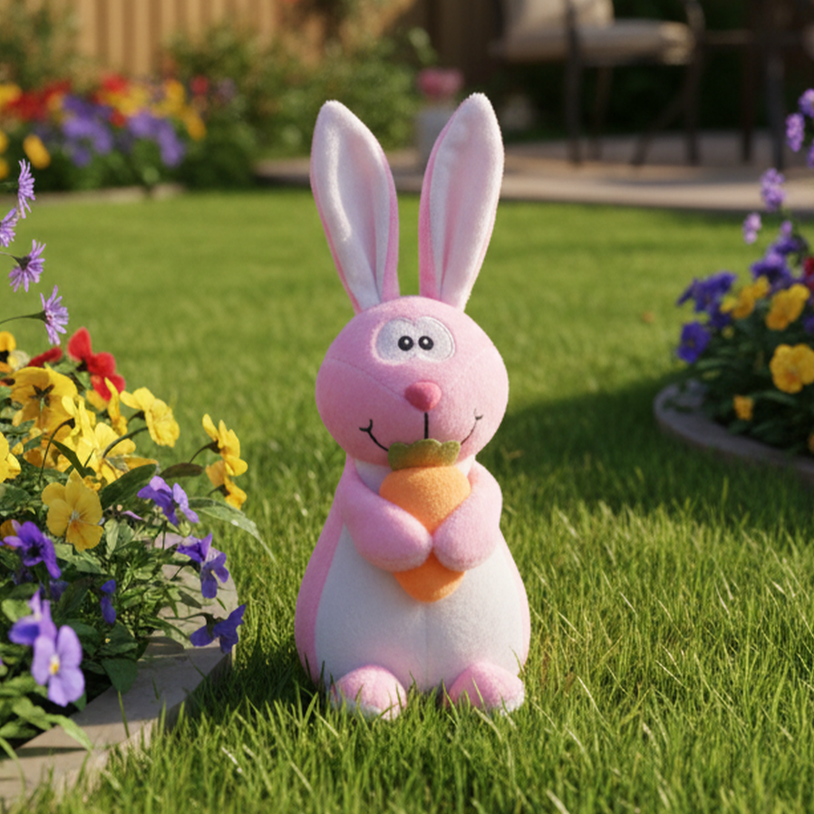 TOYTALES Carrot Rabbit Plush Toy Ultra Soft Bunny for Kids 18CM