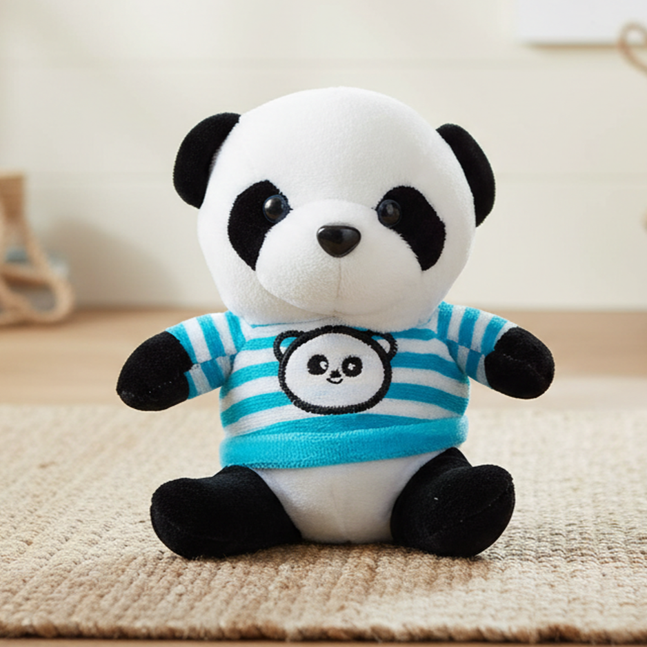TOYTALES Thug Panda Hanging Plush Soft Toy Stuffed Animal Toy For Kids, Assorted Colors
