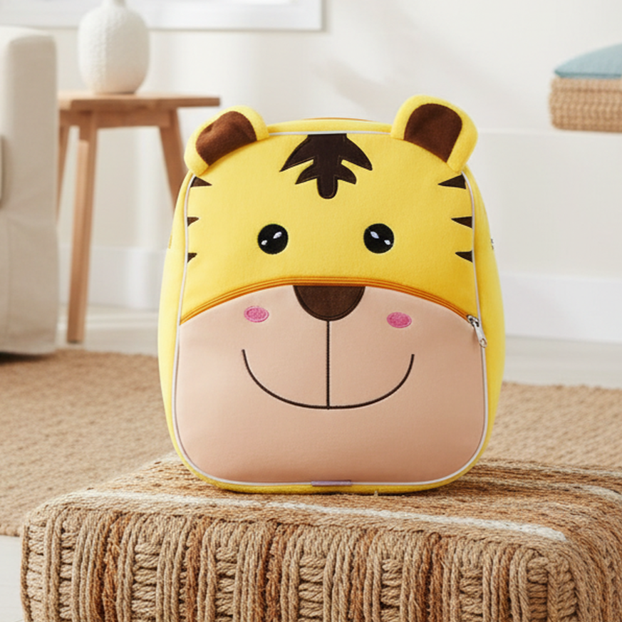TOYTALES Tiger Plush Backpack  Soft Nursery & Travel Bag for Kids