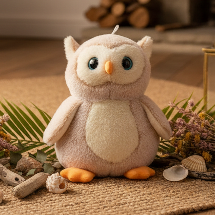 TOYTALES Plush Owl Soft Toy 35 cm Cute Cuddly Stuffed Animal for Kids Assorted Colors